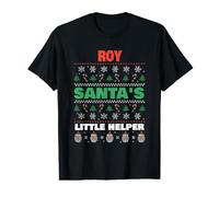 Roy Santa's Little Helper Funny Roy Name Christmas Value Graphic T-Shirt