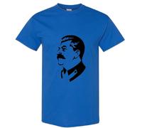 (Royal, 2XL) Joseph Stalin Soviet Union Russia USSR Socialist Communist Men T Shirt Tee Top