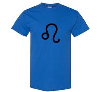 (Royal, 2XL) Leo Lion Zodiac Horoscope Astrological Symbol Sign Men T Shirt Tee Top