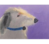 Royal Academy of Arts, Hazel, Age 8, My Dog, Blank Single Greeting Card, (12x 17cm)