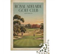 Royal Adelaide Golf Club Vintage Poster Jigsaw Puzzle, 1000 Piece