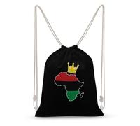 Royal Africa Map Drawstring Backpack Sport Gym Sackpack 35x50cm | Cute String Bag,Canvas Daypack,Travel Sackpacks,Workout Bags for Men Women,Beach Backpacks