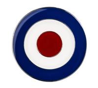Royal Air Force British Metal Enamel Pin Badge - RAF MOD Scooter Target Lapel Brooch 2.5 cm - Northern Soul, Air Force, and Mod Culture Symbol