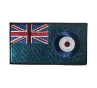 Royal Air Force (RAF) Ensign Tactical 'Hook and Loop' Appliques for Body Armour, Tactical Hats, caps, Back Packs and Clothing Complete with Felt Backing