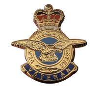 Royal Air Force RAF Veteran Lapel Pin Badge - UK Seller