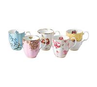 Royal Albert 100 Years 40017527 1950-1990 Mug 0.4Ltr/14.1 Floz, Set of 5 Multi, Bone China
