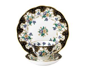 Royal Albert 105 100 Years 40017587 1910 Duchess Teacup, Saucer, 20cm Plate, 3 Pc Set, Bone China