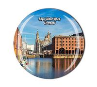 Royal Albert Dock Liverpool England UK Fridge Magnet Tourist Souvenir Gift Collection Refrigerator 3D Crystal Magnetic Sticker