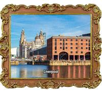 Royal Albert Dock Liverpool UK Refrigerator Magnets Tourism Souvenir Fridge Decoration Magnet