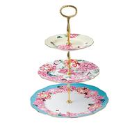 Royal Albert - Miranda Kerr 3 Tier Cake Stand - Vintage Afternoon Tea Serving Plates - Made from Fine Bone China - Butterfly & Floral Pattern