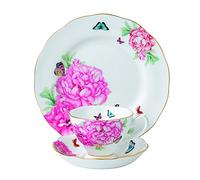 Royal Albert Miranda Kerr 40010579 Friendship Teacup, Saucer & 20cm Side Plate 3 Pc Set, Bone China, White, 22