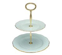 Royal Albert Modern Vintage POLROS25866 Two Tier Cake Stand Polka Rose, Fine Bone China
