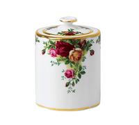 Royal Albert Old Country Roses Tea Caddy 0.5L/1.1pt White, Porcelain