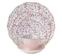 Royal Albert Rose Confetti 5-Piece Place Setting, White, Pink, Purple,