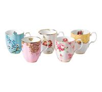 Royal Albert 100 Years 40017527 1950-1990 Mug 0.4Ltr/14.1 Floz, Set of 5 Multi, Bone China