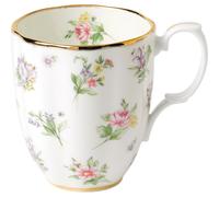 Royal Albert 100 Years 40017592 1920 Spring Meadow Mug 0.4L/14.1fl White, Bone China, 0.4ltr, Cream