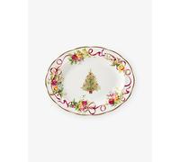 Royal Albert Royal Albert Old Country Roses Christmas Bone-China Oval Platter