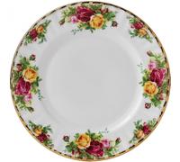 Royal Albert White, Red and Green Old Country Roses Plate 27cm