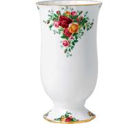 Royal Albert White, Pink and Green Old Country Roses Large Vase 22cm