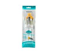 Royal and Langnickel Aqualon Wisp Angular Brush Set (Pack of 5)