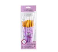 Royal and Langnickel Crafter's Choice Flat Taklon Variety Brush Set - White (Pack of 7)