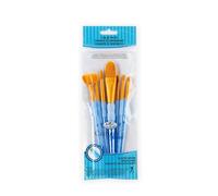 Royal and Langnickel Crafter's Choice Oval Taklon Variety Brush Set - Gold (Pack of 7)