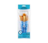 Royal and Langnickel Crafter's Choice Taklon Variety Brush Set - Gold (Pack of 7)