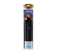 Royal and Langnickel Majestic Premium Glaze and Wash Brush Set (Pack of 4)