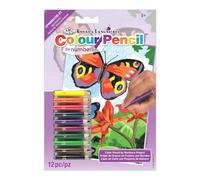 Royal and Langnickel Mini Colour Pencil by Number Kit 5 inch x 7 inch - Bright Butterflies