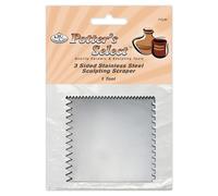 Royal and Langnickel Potter’s Select 3 Sided Stainless Steel Scraper