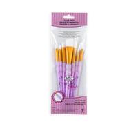 Royal and Langnickel RCC 407 Crafter's Choice Angular Taklon Variety Brush Set - White (Pack of 7)