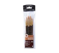 Royal and Langnickel Round Taklon Variety Brush Set - Gold (Pack of 6)