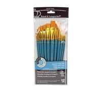 Royal and Langnickel RSET-9305 Taklon Variety Brush Set - Medium Gold (Pack of 12)