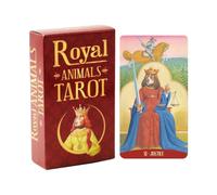 Royal Animals Tarot, With Mindful Divination Aid, 78 Sheets, Majestic Animal Tarot, Animal Themed Deck, Beginner-Friendly Deck, For Women, Friends, Kids, Date Night, Gathering,
