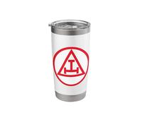 Royal Arch Mason York Rite Masonic Triple Tau Chapter Stainless Steel Insulated Tumbler