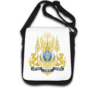Royal Arms of Cambodia Shoulder Bag White