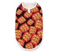 Royal Arms of England Fashion Dog Shirts Printing Pet Clothes Sleeveless Pets Vest for Dogs Puppy Cats S