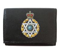 Royal Army Chaplain Jewish Image KLASSEK Men Key Case Wallet Real Leather Cap Badge Emblem Military Crest Insignia Keyring Keyrack and Metal Gift Box