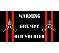 Royal Army Physical Training Corps RAPTC Warning Grumpy Old Soldier Rubber BAR MAT Runner Army Military Veteran