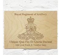 Royal Artillery RA Regiment Personalised Add Name Custom Wooden wall sign Plaques 21x15cm (8.2"x5.9")