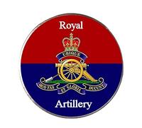 Royal Artillery Regiment Military Round Metal Fridge Magnet And White Gift Box