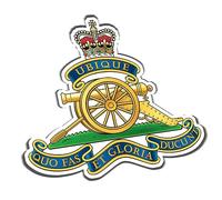 Royal Artillery (SK11) Military Waterproof Vinyl Stickers Decal RA Gunner Veteran Squaddie Army 100mm x 110mm