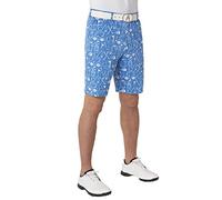 Royal & Awesome Best Laid Plans Men's Golf Shorts, Bold Patterned Stretch Cotton Golf Shorts for Men, Comfortable On-Course Wear, 36 Waist