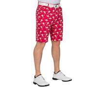 Royal & Awesome Birdie Breeks Golf Shorts, Crazy Golf Shorts for Men, Funny and Bright Golfing Apparel, Unique Design, 44" Waist