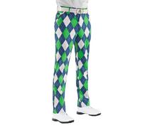 Royal & Awesome Blues On The Green Diamond Mens Golf Trousers - 38W / 32L