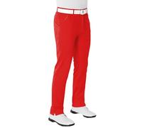 Royal & Awesome Funny Mens Golf Trousers, Red Bright Stretch Cotton, Golf Pants for Men, Waist 34 Leg 30