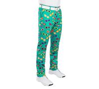 Royal & Awesome Funny Mens Golf Trousers, Specs-tacular Crazy Patterned Stretch, Golf Pants for Men, Waist 34 Leg 30