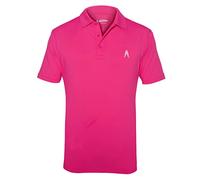 Royal & Awesome Funny Mens Pink Golf Polo Shirt, Loud Colourful Performance Top for Men, Comfortable Stretch Fit, XXX-Large