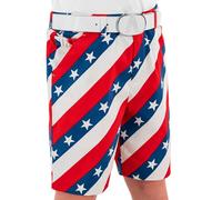 Royal & Awesome Kids Funny Bright Patterned Golf Shorts, Pars & Stripes Boys & Girls Golf Shorts, Age 10-11