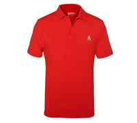 Royal & Awesome Mens Golf Polo Shirt, Red Performance Short Sleeve, Golf Shirts for Men, Large